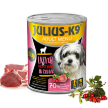 Julius-K9 konzerv Adult - nedveseledel (bárány,csipkebogyó) felnőtt kutyák részére (800g)