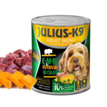 Összes termék - Julius-K9 konzerv Adult - nedveseledel (vaddal,sütőtökkel) felnőtt kutyák részére (800g)