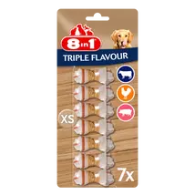 8in1 Triple Flavour Rágócsont (XS) 7 db 