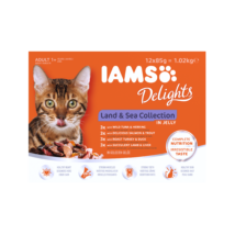 IAMS Delights aszpikos tengeri halas és húsos termékcsalád 12x85G