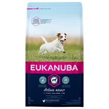 EUKANUBA száraz kutyatáp kis és közepes termetű felnőt kutyák számára. Friss csirkehússal 15kg