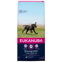 EUKANUBA  száraz kutyatáp nagytermetű kölyök kutyák számára. Friss csirkehússal 15kg