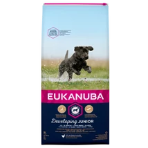 EUKANUBA  száraz kutyatáp nagytermetű fiatal kutyák számára. Friss csirkehússal 15kg