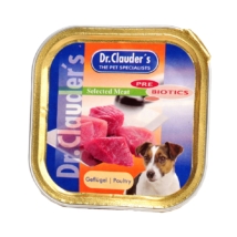 Dr.Clauders Dog Alutálka Selected Meat Szárnyas 100g