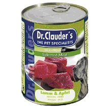 Dr.Clauders Dog Konzerv Selected Meat Bárány&amp;Alma 200g