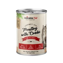 Chicopee konzerv Cat Adult Gourmet Pot Poultry&amp;Crabs 400g