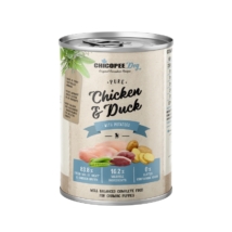 Chicopee konzerv Junior Chicken, Duck, Potato 400g