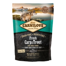 Carnilove Fresh Dog Adult Carp&amp;Trout - Ponty&amp;Pisztráng - Hair&amp;Healthy Skin 1,5kg