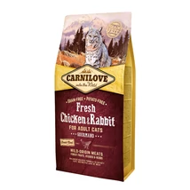 Carnilove Fresh Cat Adult Chicken&amp;Rabbit - Csirke&amp;Nyúl - Gourmand 6kg