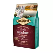 Carnilove Fresh Cat Adult Carp&amp;Trout - Ponty&amp;Pisztráng - Sterilised 2kg