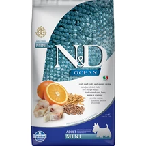N&amp;D Dog Ocean tőkehal, tönköly, zab&amp;narancs adult mini 2,5kg