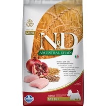 N&amp;D Dog Ancestral Grain csirke, tönköly, zab&amp;gránátalma adult mini 2,5kg
