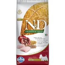 N&amp;D Dog Ancestral Grain Adult Mini csirke,tönköly,zab&amp;gránátalma 7kg