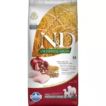 N&amp;D Dog Ancestral Grain csirke, tönköly, zab&amp;gránátalma adult medium&amp;maxi 12kg