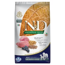 N&amp;D Dog Ancestral Grain bárány, tönköly, zab&amp;áfonya adult medium&amp;maxi 12kg