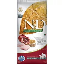 N&amp;D Dog Ancestral Grain csirke, tönköly, zab&amp;gránátalma senior medium&amp;maxi 12kg