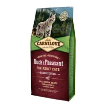 Carnilove Cat Adult Duck&Pheasant – Kacsa&Fácán - Hairball Control 6kg