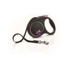 Flexi Black Design M Szalagos Póráz 5m 25kg-ig Pink