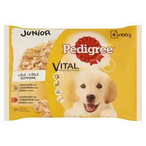 Pedigree alutasak 4-pack junior csirke+rizs,marha+rizs 4*100gr