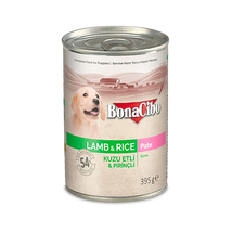 BONACIBO CANNED PUPPY PATE LAMB &amp; RICE 400g