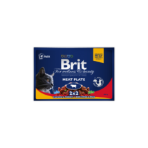 Brit Premium Cat Pouches Meat Plate 4X100G