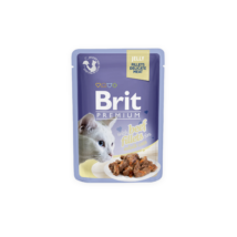 Brit Premium Cat tasakos Delicate Fillets in Jelly with Beef 85g