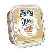 HAPPY CAT DUO MENÜ MARHA-NYÚL 12X100G