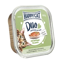 HAPPY CAT DUO MENÜ SZÁRNYAS-BÁRÁNY 12X100G