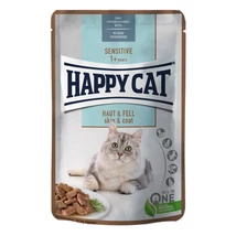 HAPPY CAT POUCH SZÓSZ SENS. SKIN&COAT 24X85G