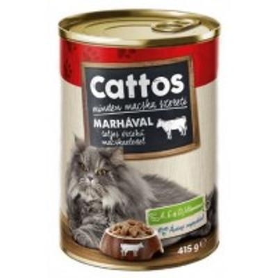 Cattos Macska Konzerv Marha 415g 