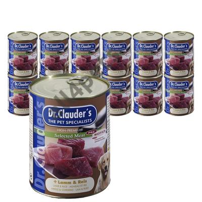 Dr.Clauders Konzerv Selected Meat Bárány&amp;rizs 800g