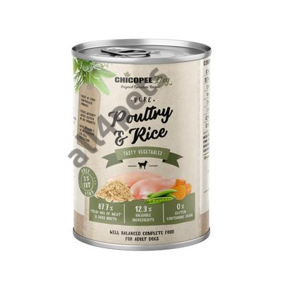 Chicopee konzerv Dog Adult Pure Poultry&amp;Rice 400g