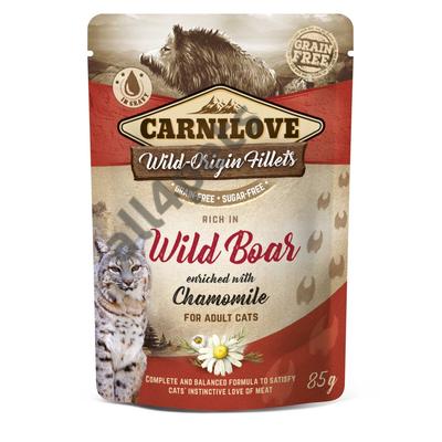 Carnilove Cat tasakos Wild Boar with Chamomile - Vaddisznó kamillával 85g