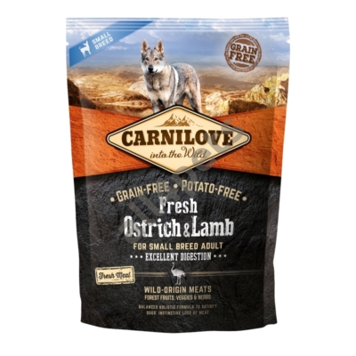 Carnilove Fresh Dog Adult Ostrich&amp;Lamb - Strucc&amp;Bárány - Excellent Digestion 1,5kg