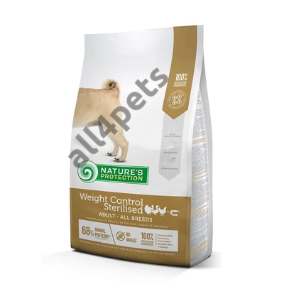 Natures Protection Dog Weight Control Sterilised Poultry with krill 4kg