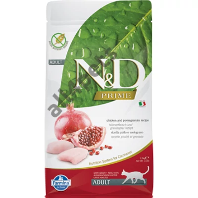 N&amp;D Cat Prime csirke&amp;gránátalma adult 1,5kg