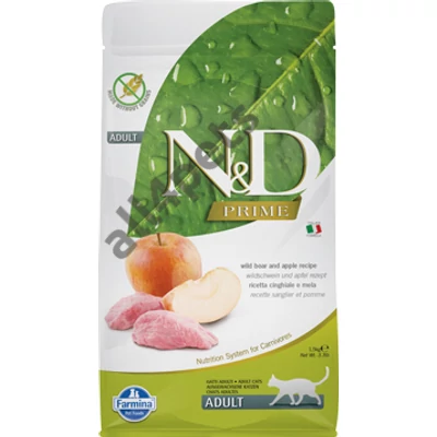 N&amp;D Cat Prime vaddisznó&amp;alma adult 1,5kg