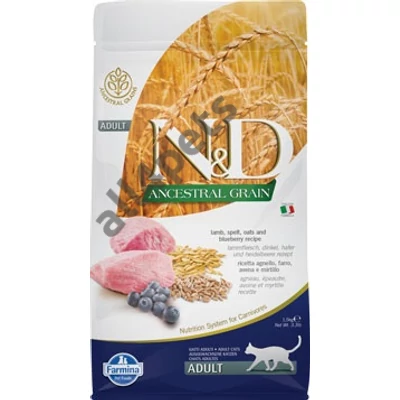 N&amp;D Cat Ancestral Grain bárány, tönköly, zab&amp;áfonya adult 1,5kg