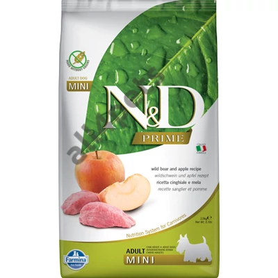 N&amp;D Dog Prime vaddisznó&amp;alma adult mini 2,5kg