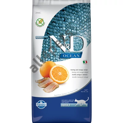 N&amp;D Cat Ocean hering&amp;narancs adult 5kg
