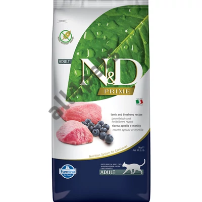 N&amp;D Cat Prime bárány&amp;áfonya adult 10kg