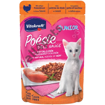 Vitakraft Poésie Delice Junior Macska Alutasak Pulyka 85g