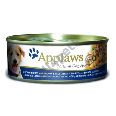Applaws Dog Konzerv Csirke, Lazac, Zöldség és Pisztráng 156g