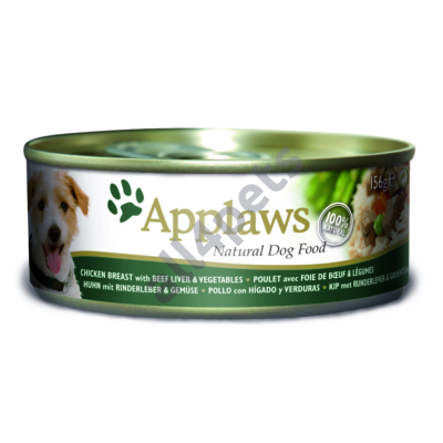 Applaws Dog Konzerv Csirke, Marhamáj és Zöldség 156g