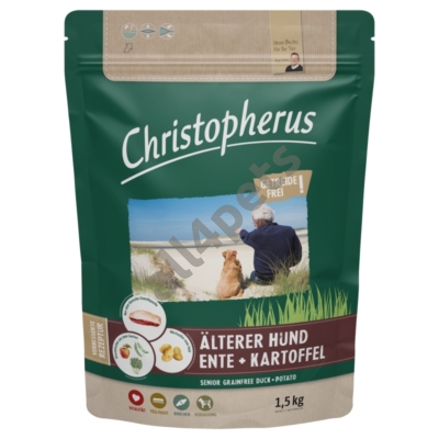 Christopherus Dog Senior Grainfree Kacsa és burgonya 1,5kg