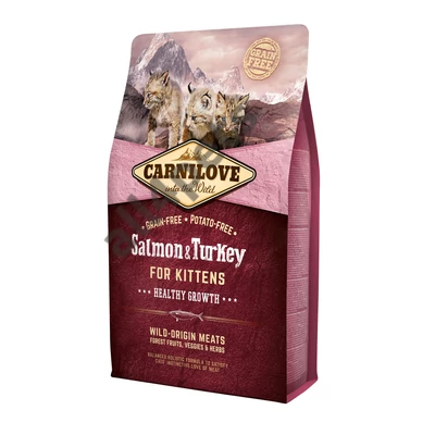 Carnilove Cat Kitten Salmon&amp;Turkey – Lazac&amp;Pulyka - Healthy Growth 2kg