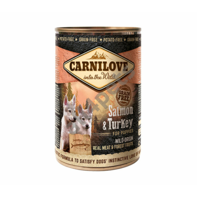 Carnilove Dog Konzerv Puppy Salmon&Turkey - Lazac&Pulyka 400g