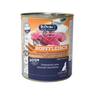 Dr.Clauders Dog Konzerv Selected Meat Fejhús 800g HU