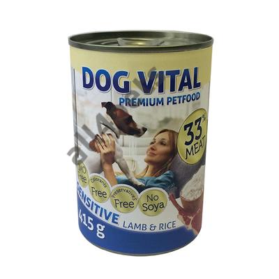 Dog Vital konzerv sensitive lamb&rice 415gr