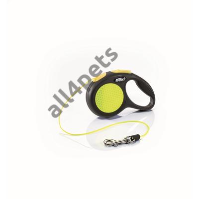 Flexi Neon XS Zsinóros Póráz 3m 8kg-ig sárga